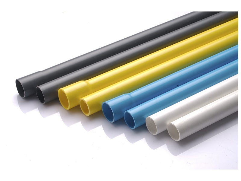 ท่อ PVC สีฟ้า เหลือง ขาว เทา