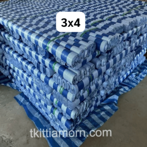 ผ้าใบบลูชีทขนาด 3x4 เมตร
